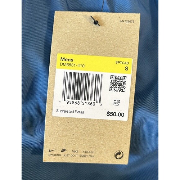 Nike Color Block Swim Trunks Blue DM6831-410 Men’s Size S - Picture 6 of 8